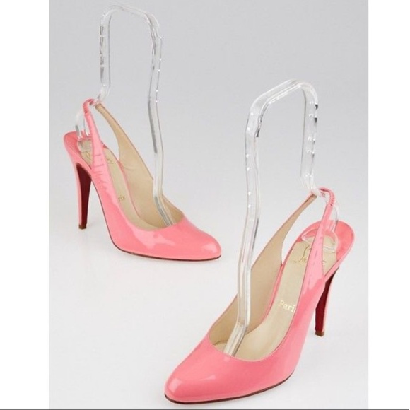 Louboutin O My Slingback Pumps in Patent Pink
